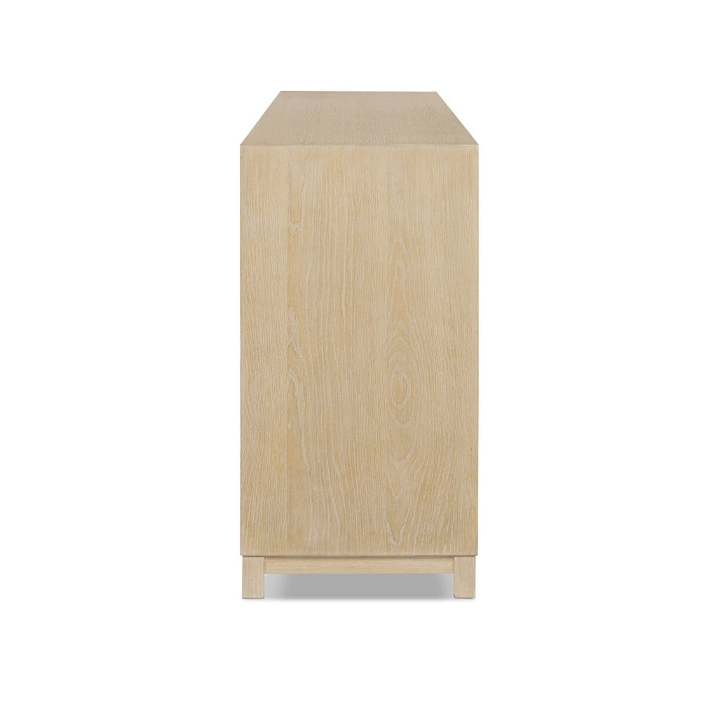 Millie 9 Drawer Dresser in Bleached Oak Veneer