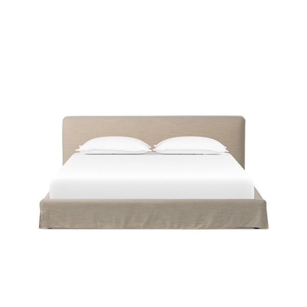 Aidan Slipcover Bed in Savoy Parchment
