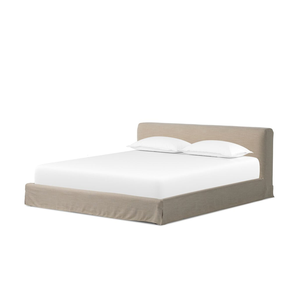 Aidan Slipcover Bed in Savoy Parchment