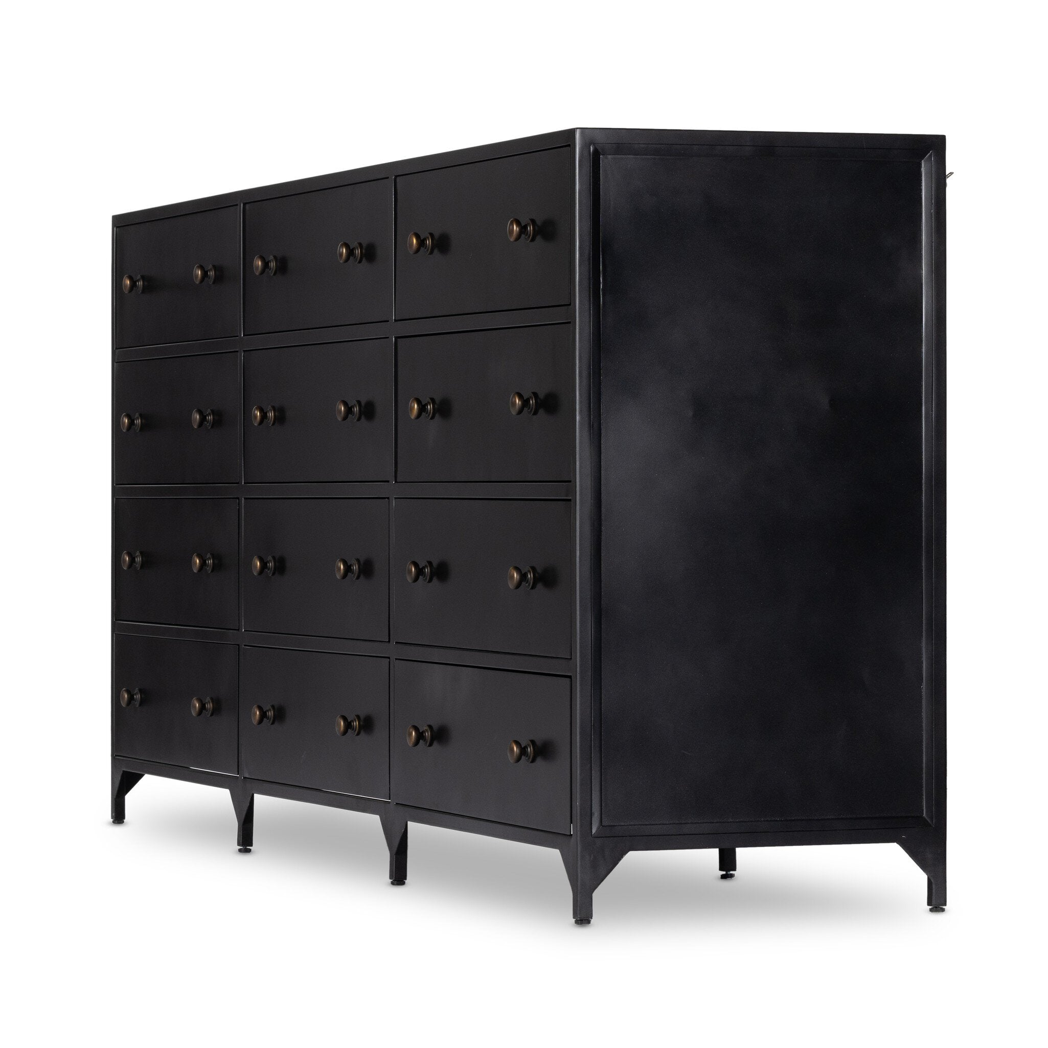 Belmont 12 Drawer Dresser in Black