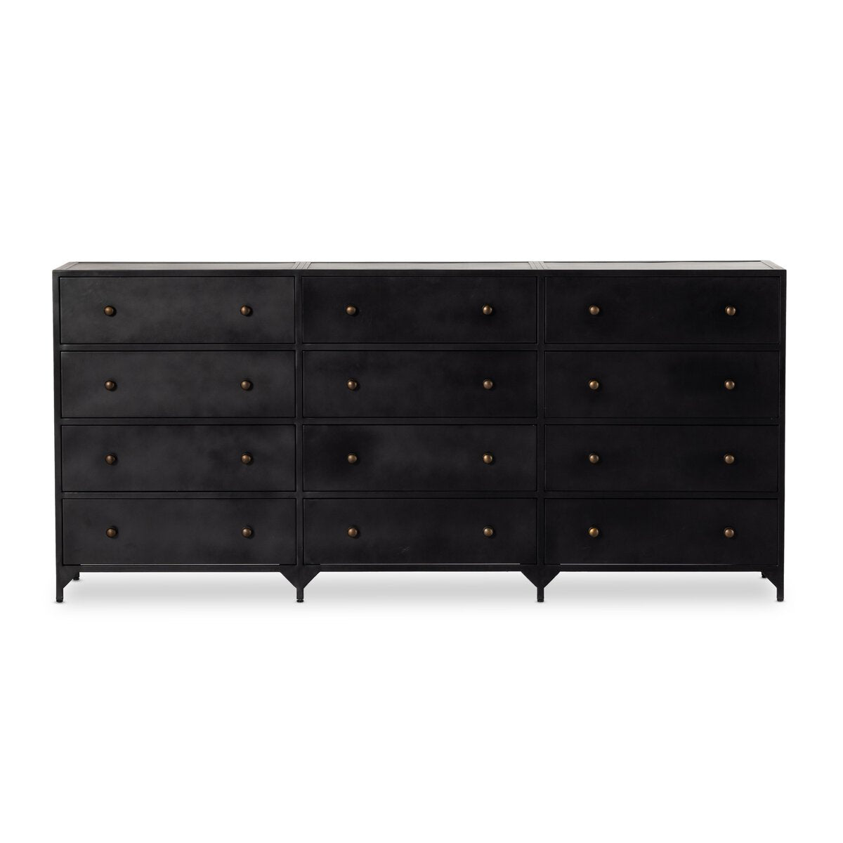 Belmont 12 Drawer Dresser in Black