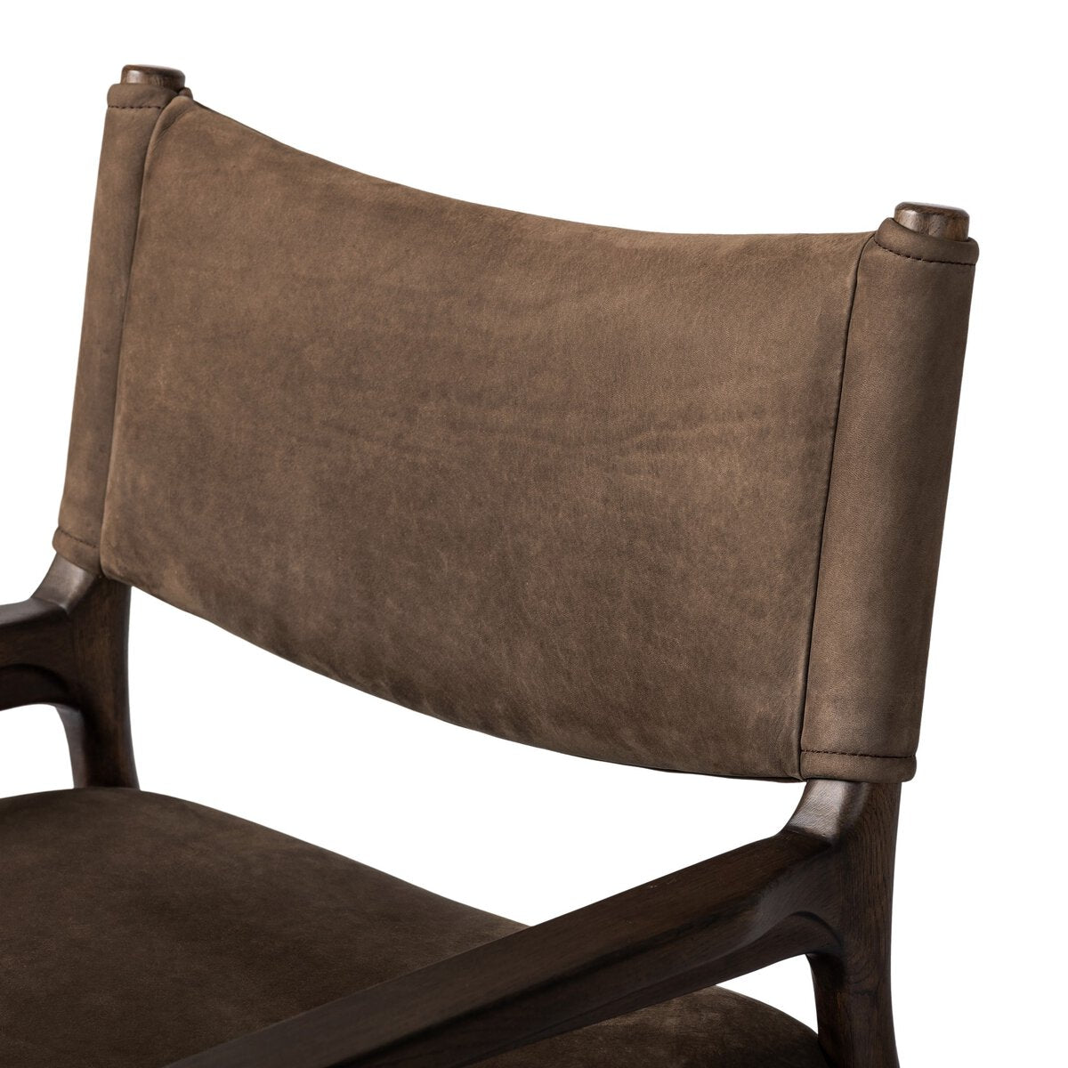 Jayla Dining Armchair in Nubuck Cigar
