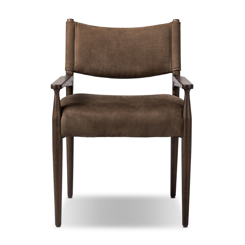 Jayla Dining Armchair in Nubuck Cigar