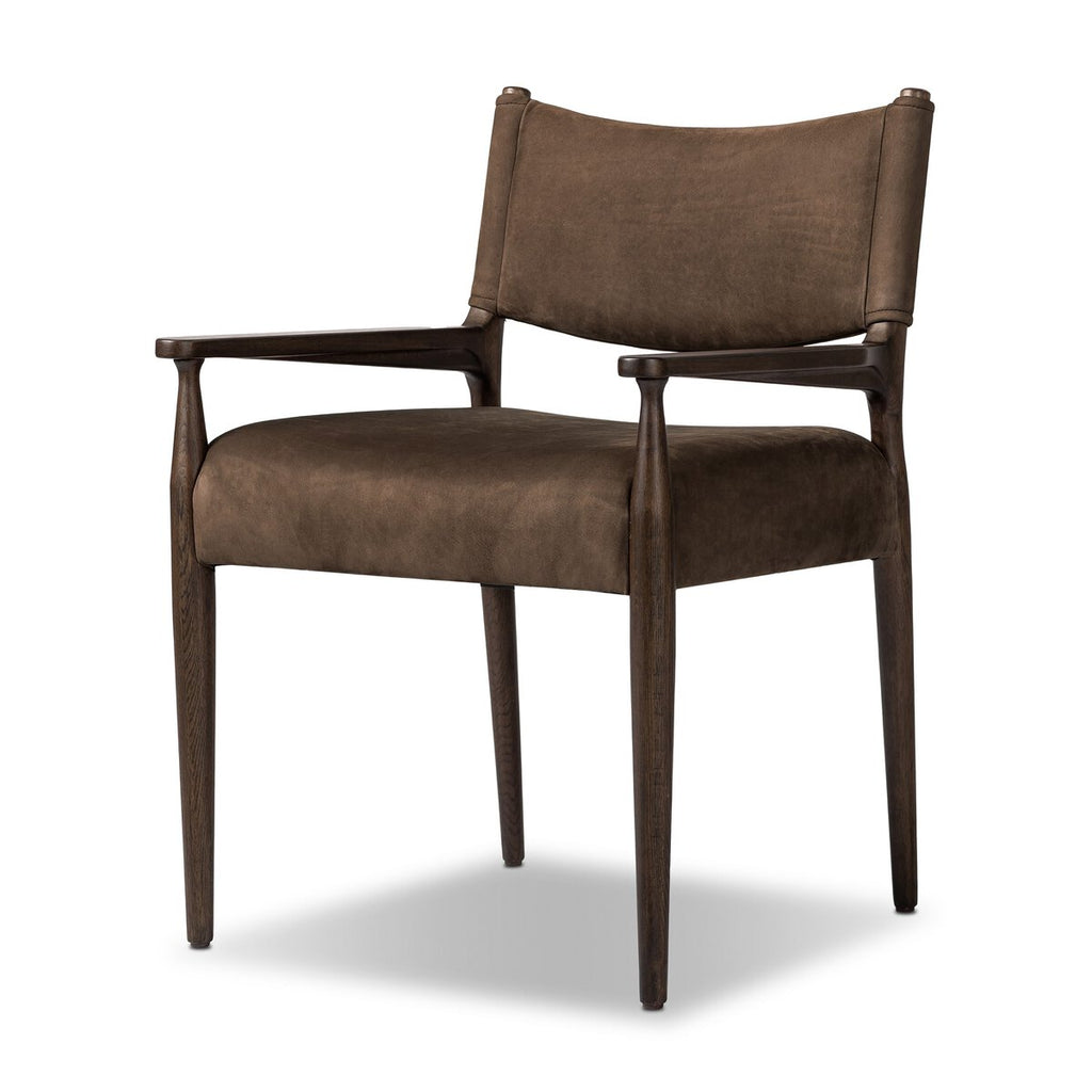 Jayla Dining Armchair in Nubuck Cigar
