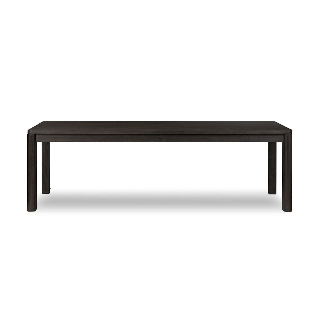 Noeline Extension Dining Table in Smoked Black Resawn Oak