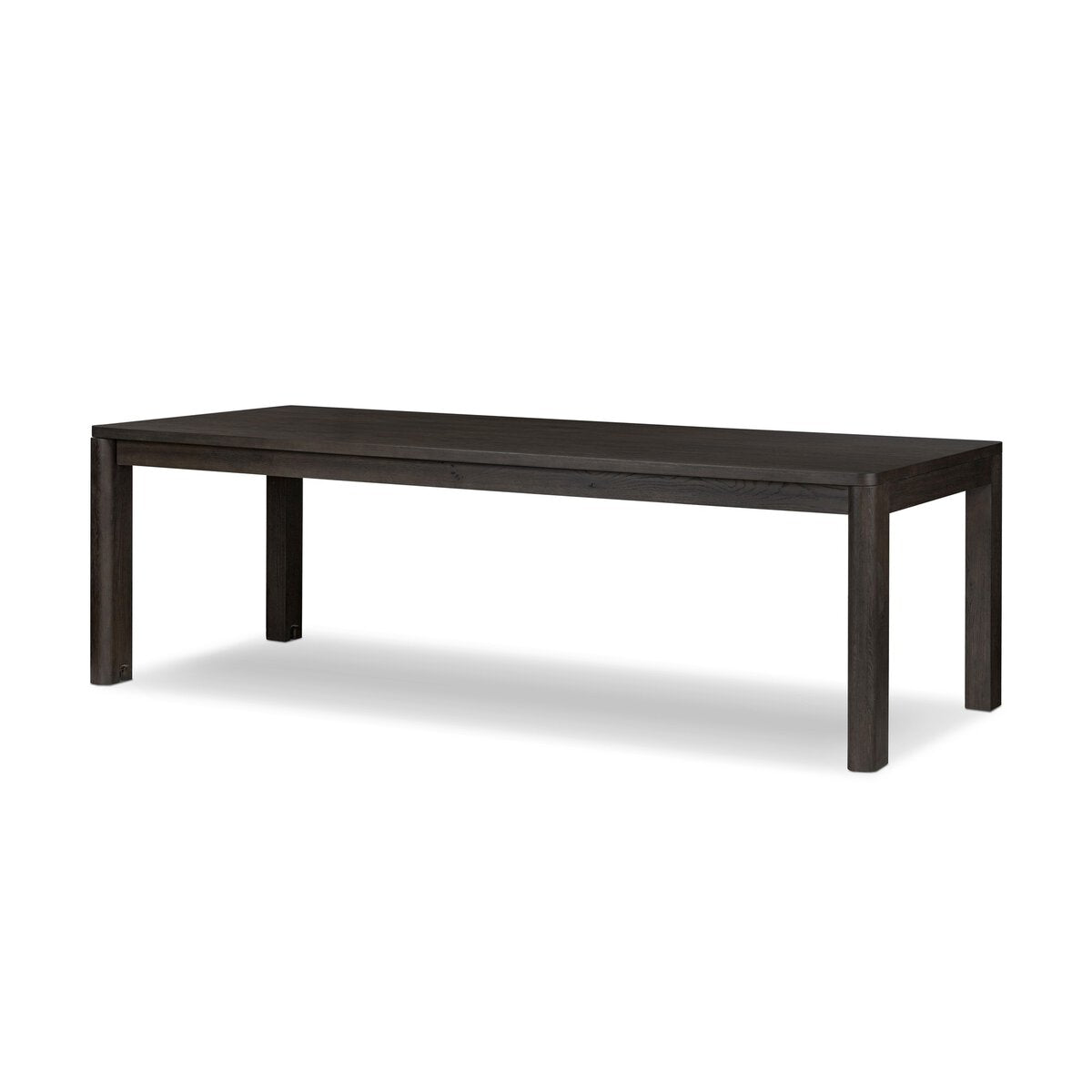 Noeline Extension Dining Table in Smoked Black Resawn Oak