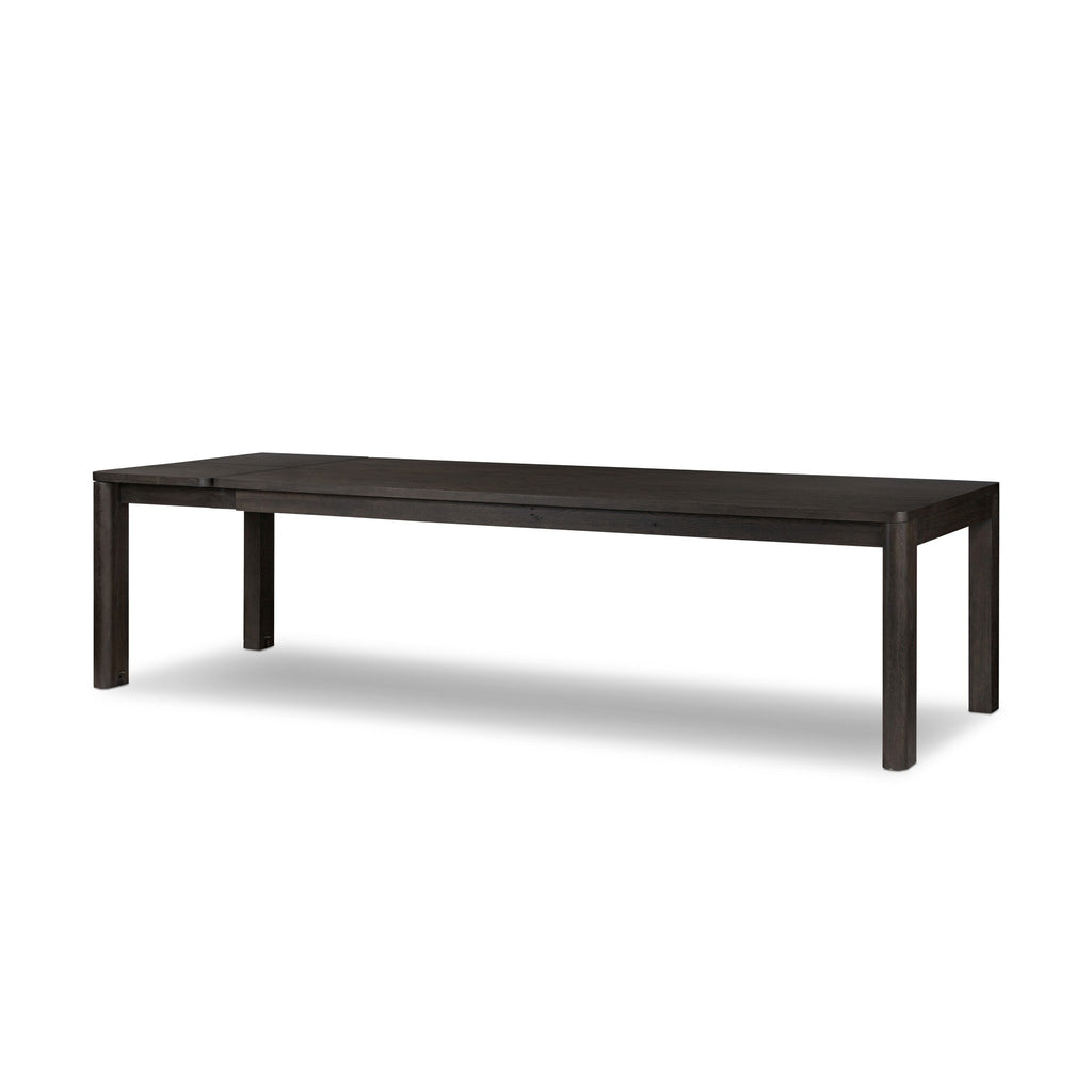 Noeline Extension Dining Table in Smoked Black Resawn Oak