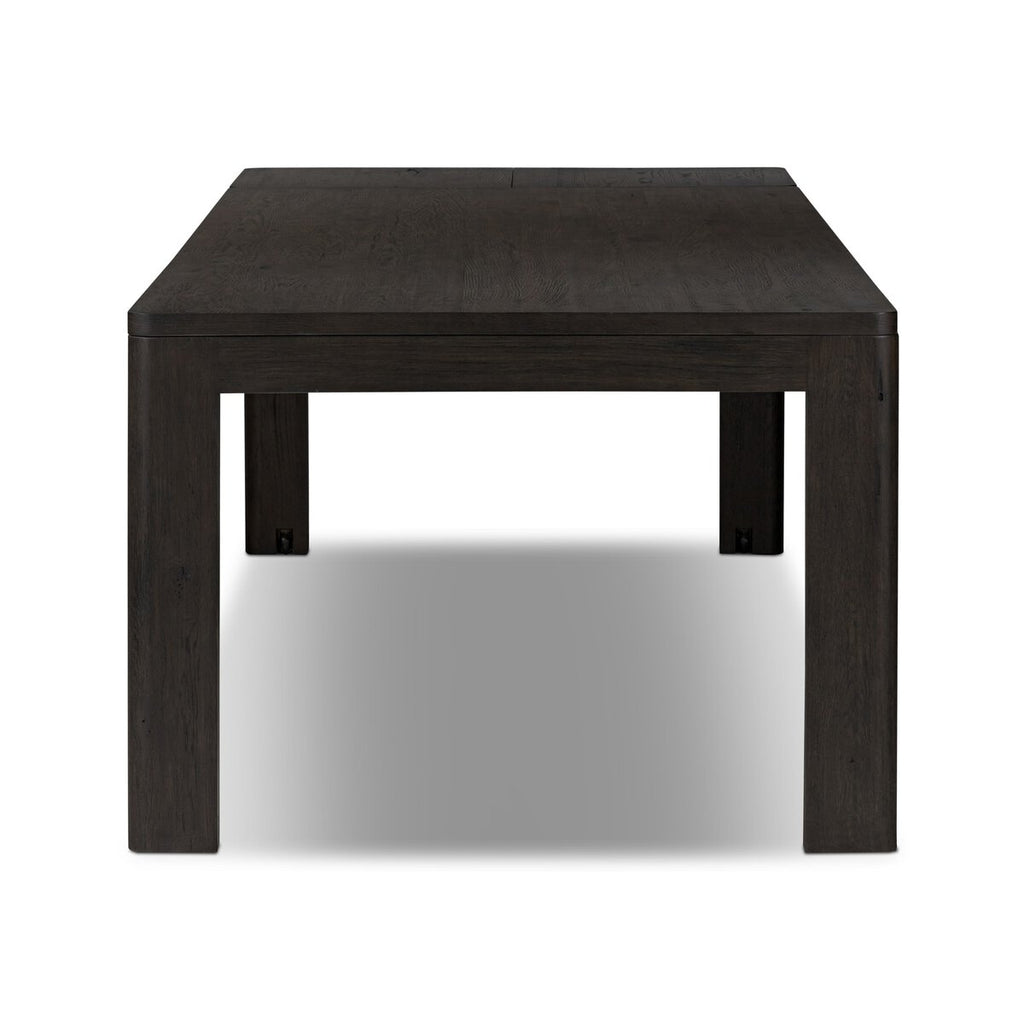 Noeline Extension Dining Table in Smoked Black Resawn Oak