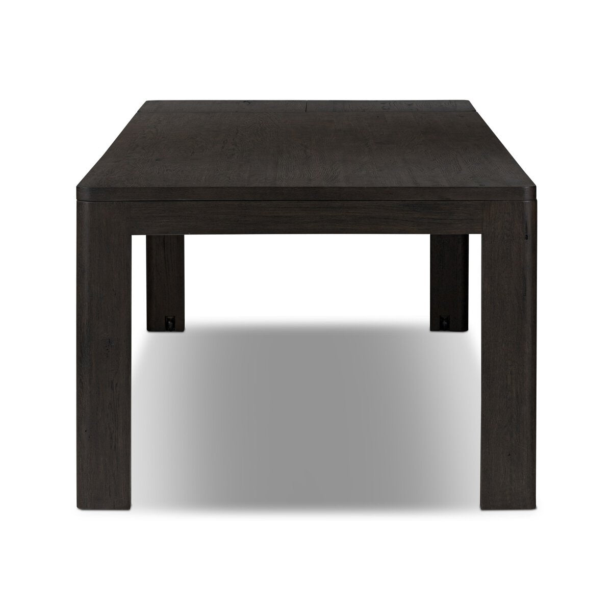 Noeline Extension Dining Table in Smoked Black Resawn Oak