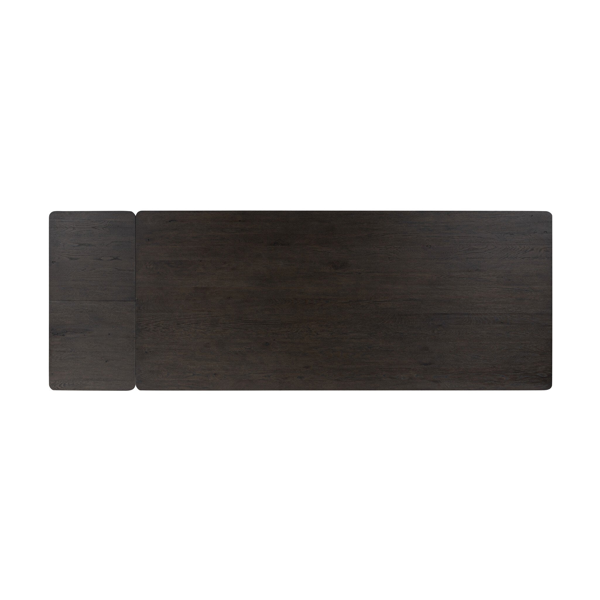 Noeline Extension Dining Table in Smoked Black Resawn Oak