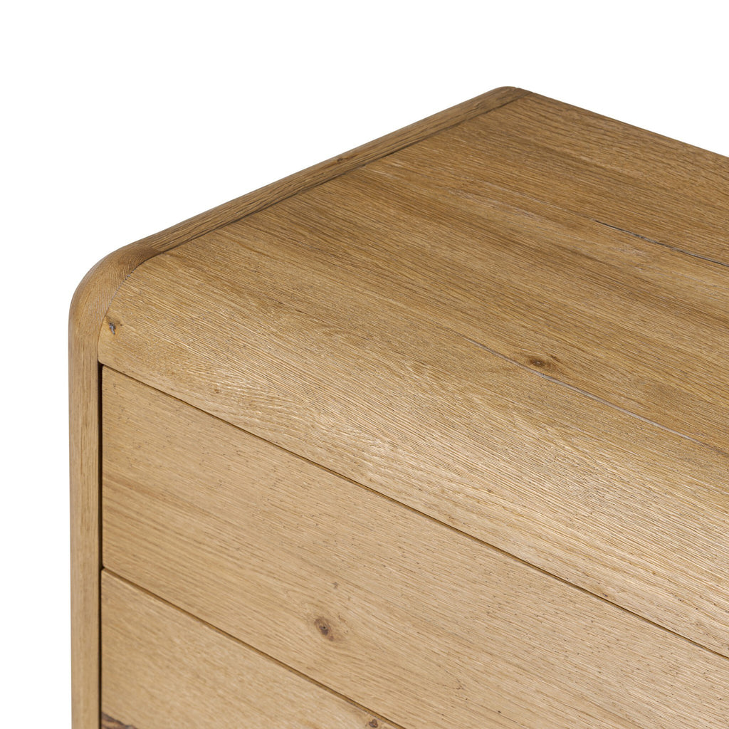 Sheldon 6 Drawer Dresser in Worn Oak Veneer