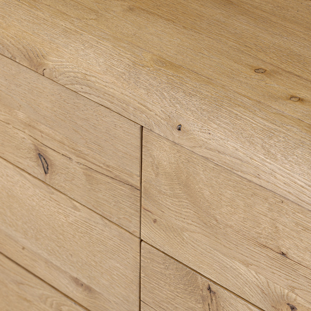 Sheldon 6 Drawer Dresser in Worn Oak Veneer