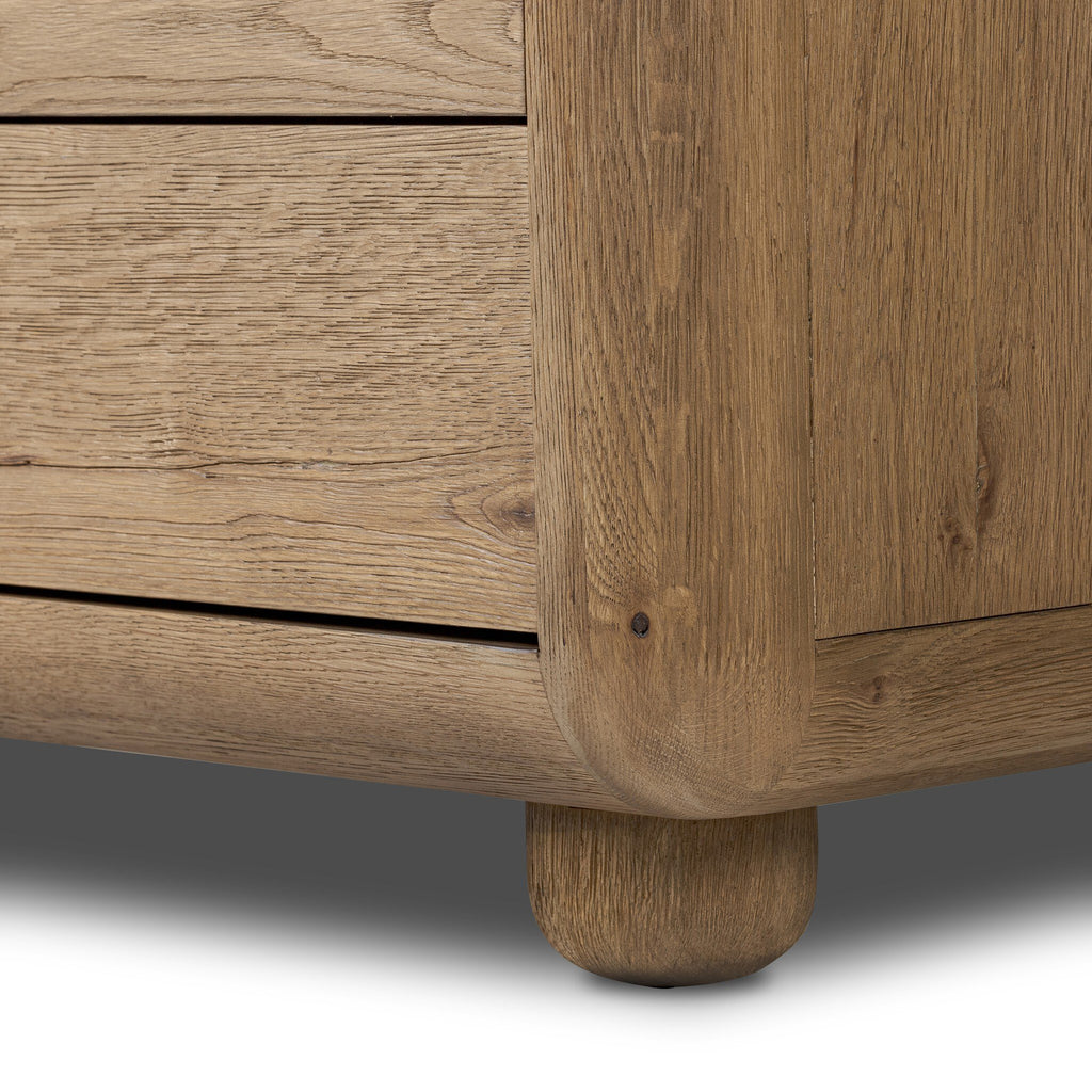 Sheldon 6 Drawer Dresser in Worn Oak Veneer