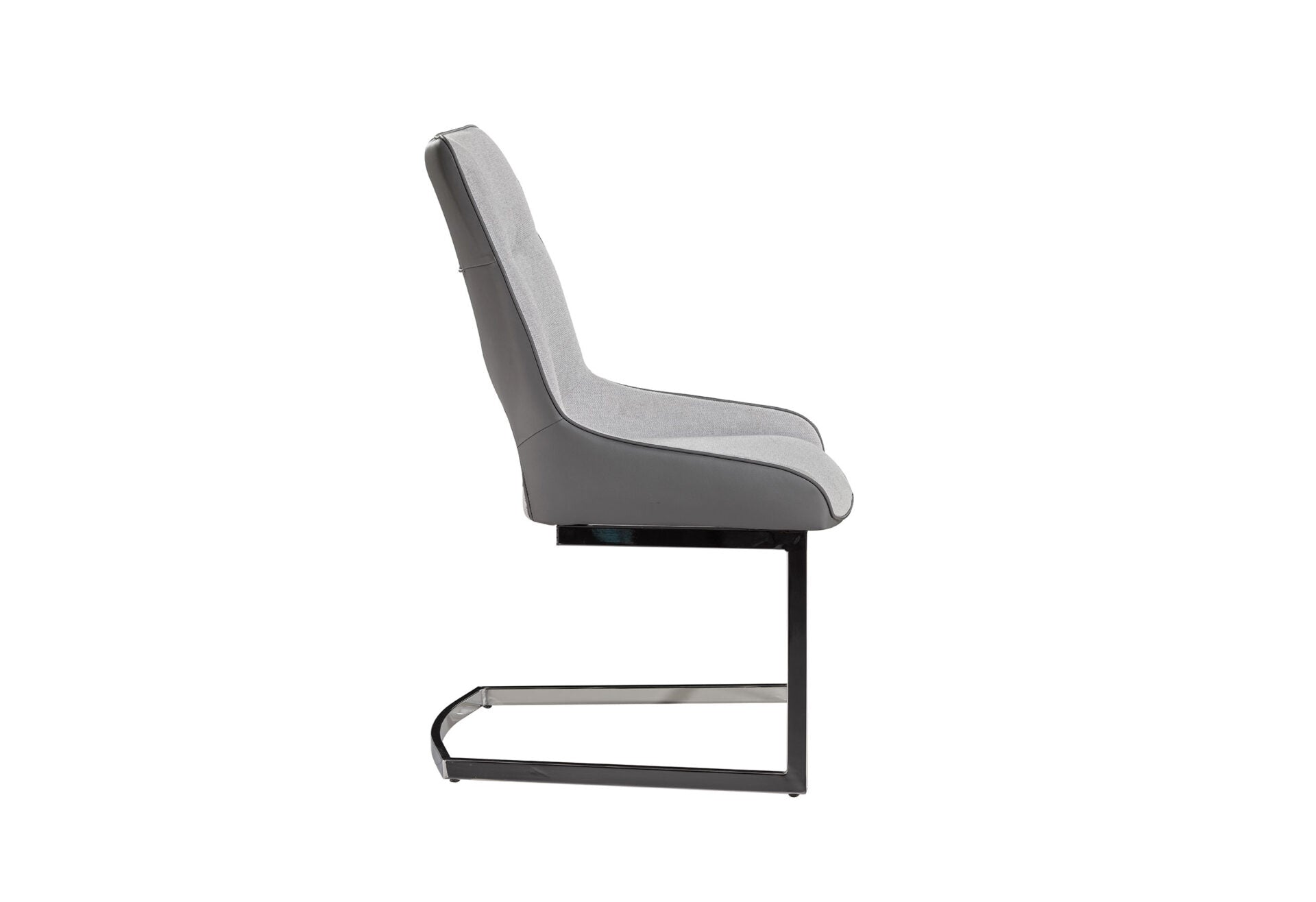 LIGHT GREY/DARK GREY DINING CHAIR (2/CN)