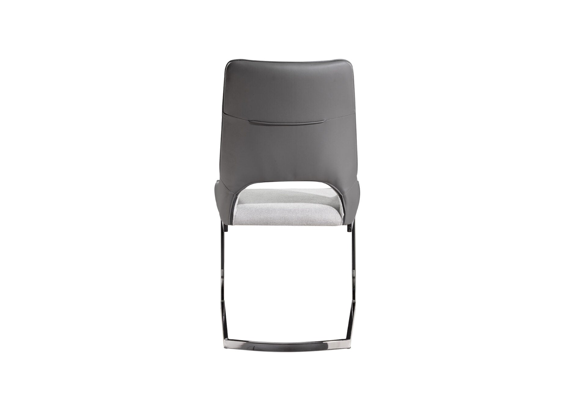 LIGHT GREY/DARK GREY DINING CHAIR (2/CN)