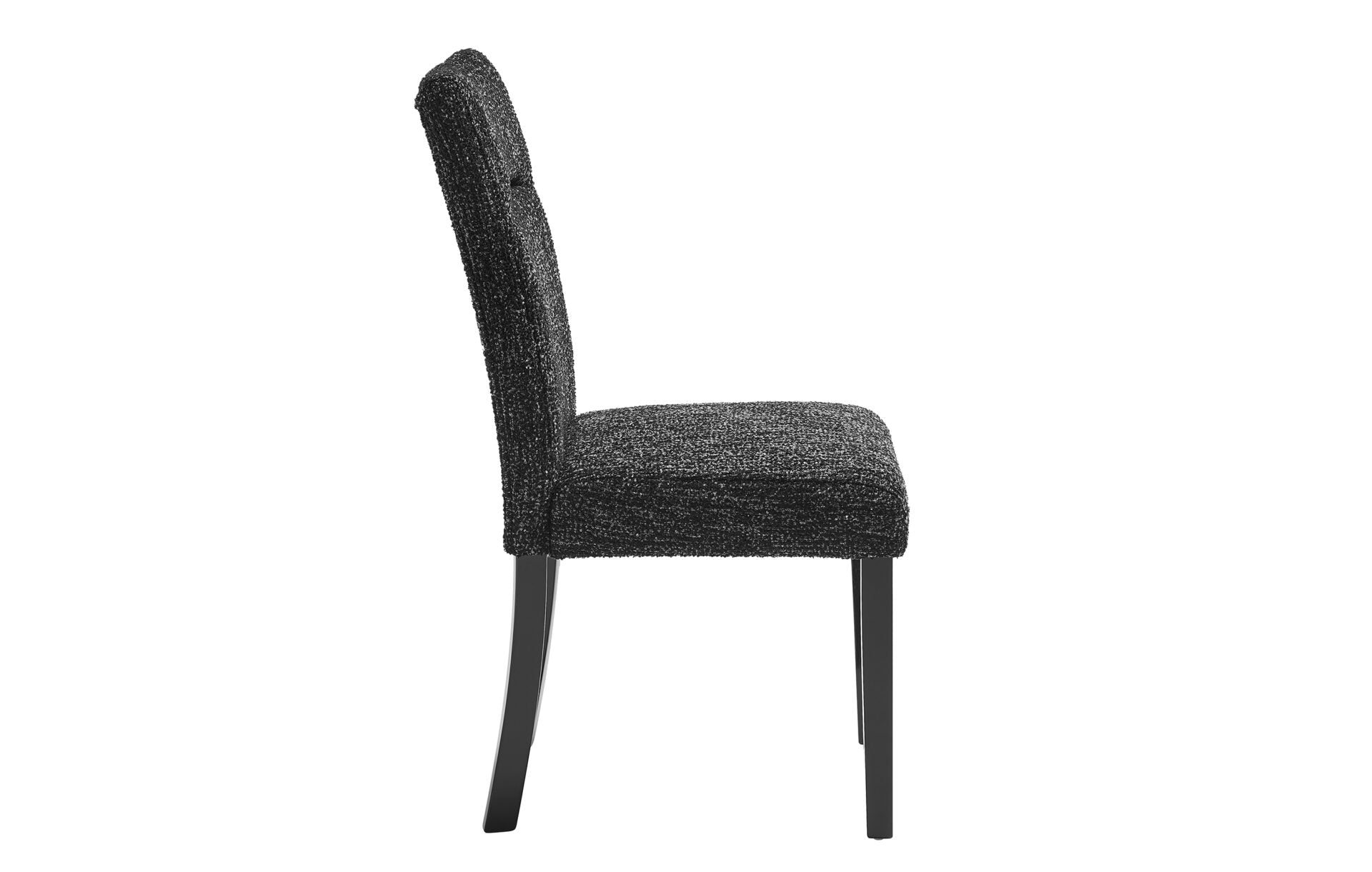 SMOOTH BLACK DINING CHAIR (2/CN)