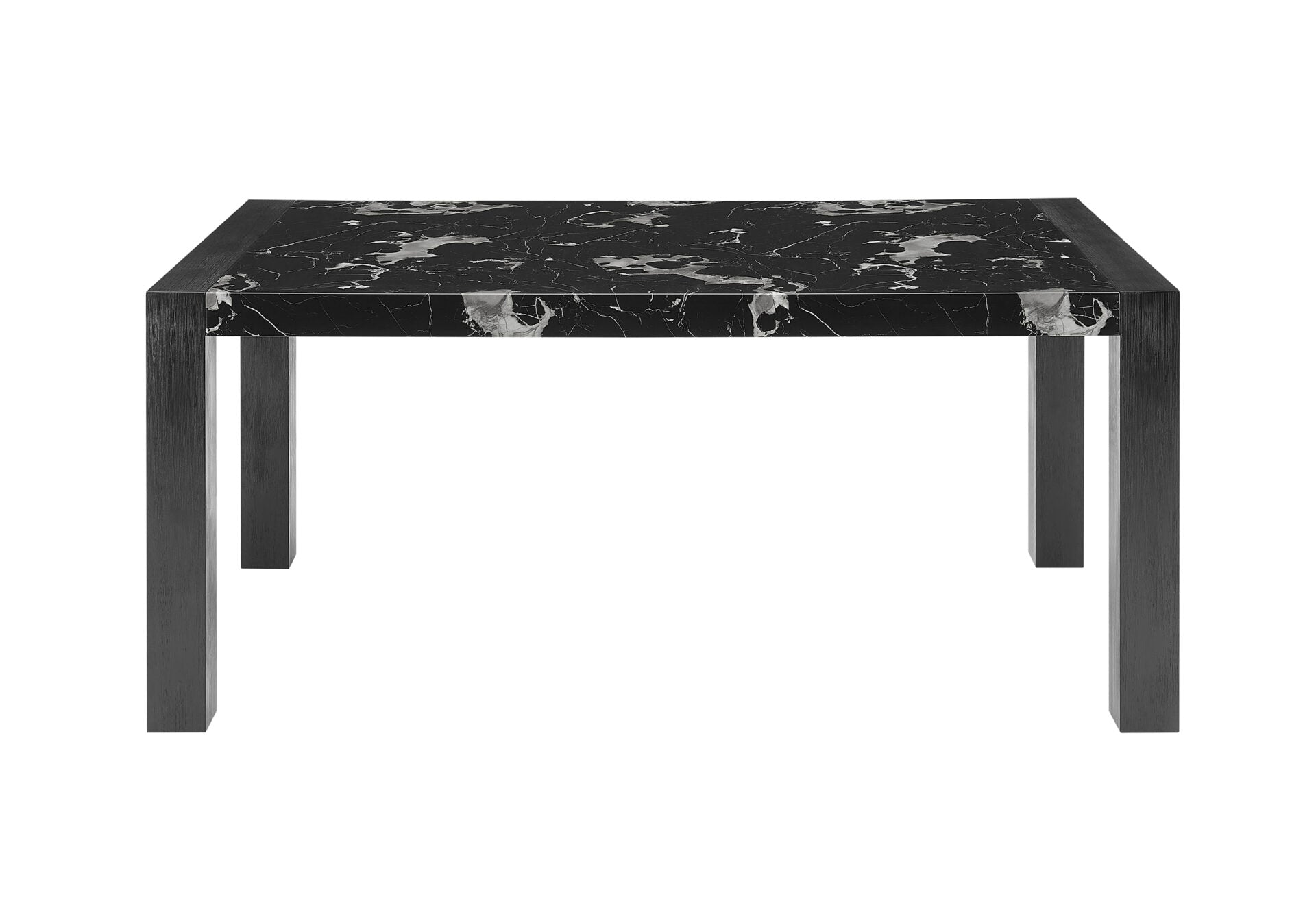 BLACK MARBLE LOOK DINING TABLE (1/CN)