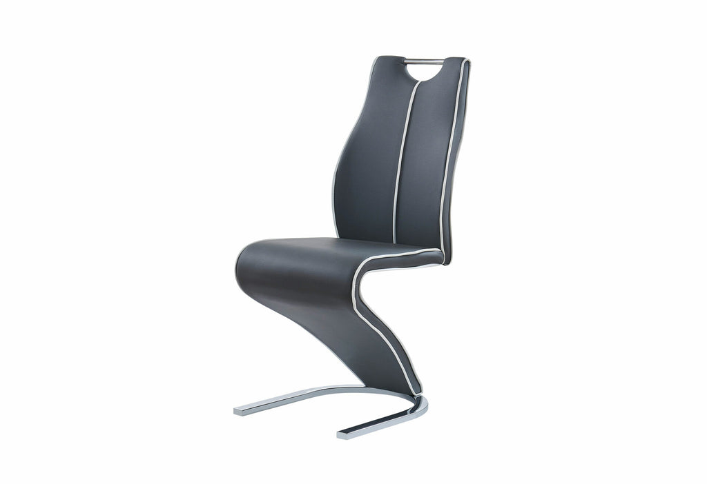 SLEEK GREY DINING CHAIR (2/CN)