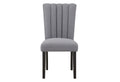CLIPPED GREY DINING CHAIR (2/CN)