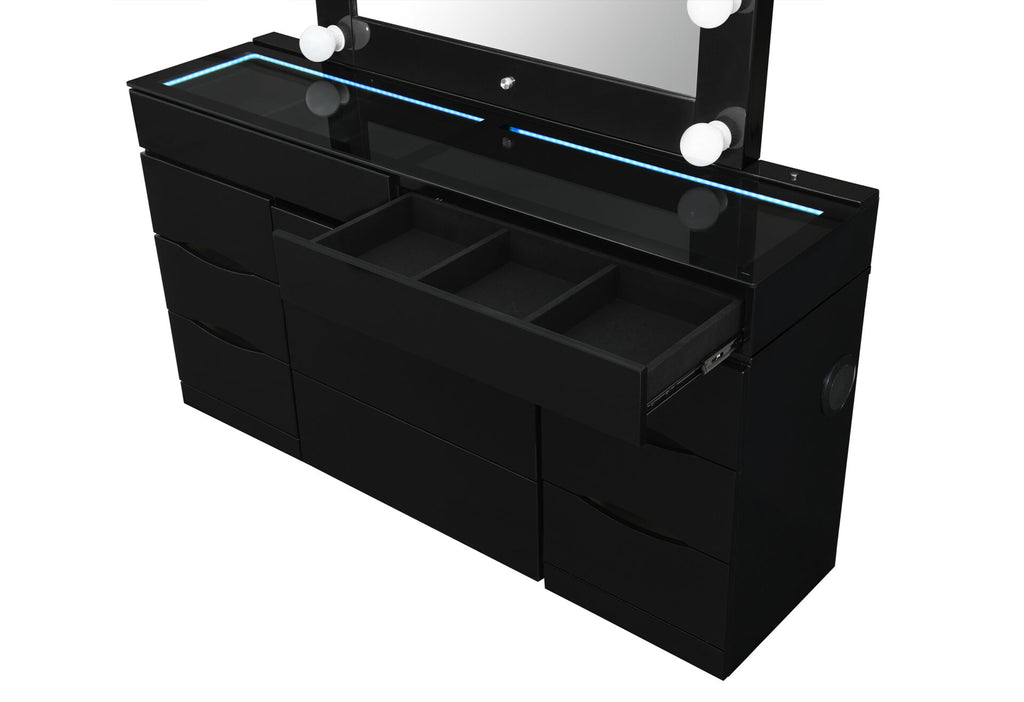 ELLA BLACK VANITY WITH SPEAKER (1/CN)