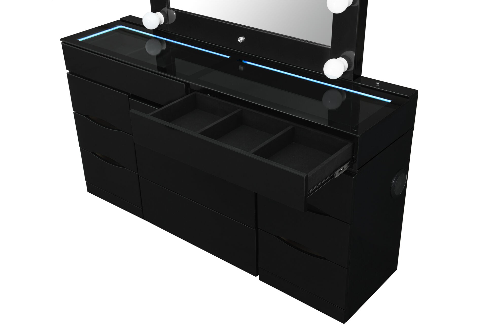 ELLA BLACK VANITY WITH SPEAKER (1/CN)