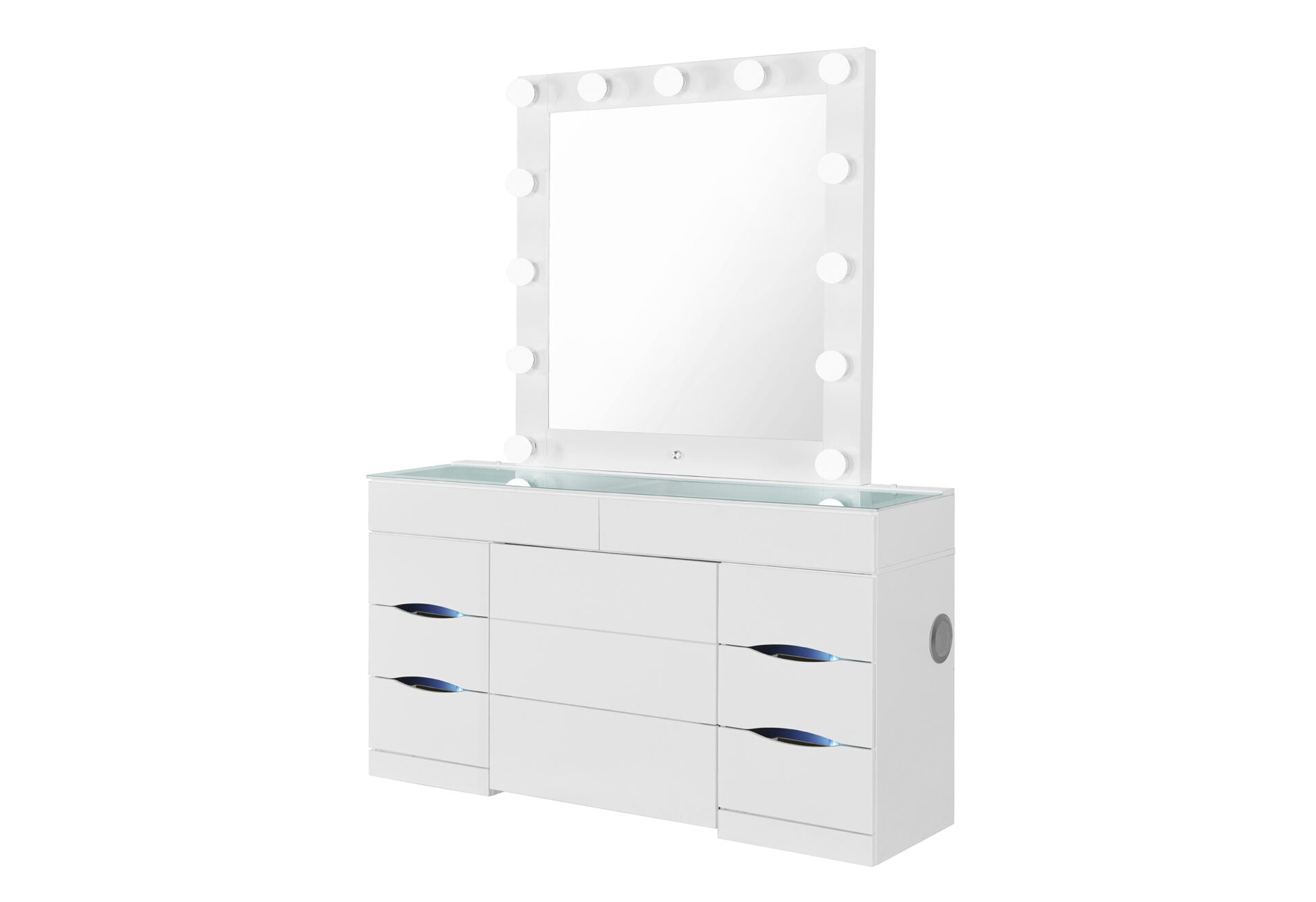 ELLA WHITE VANITY WITH SPEAKER (1/CN)