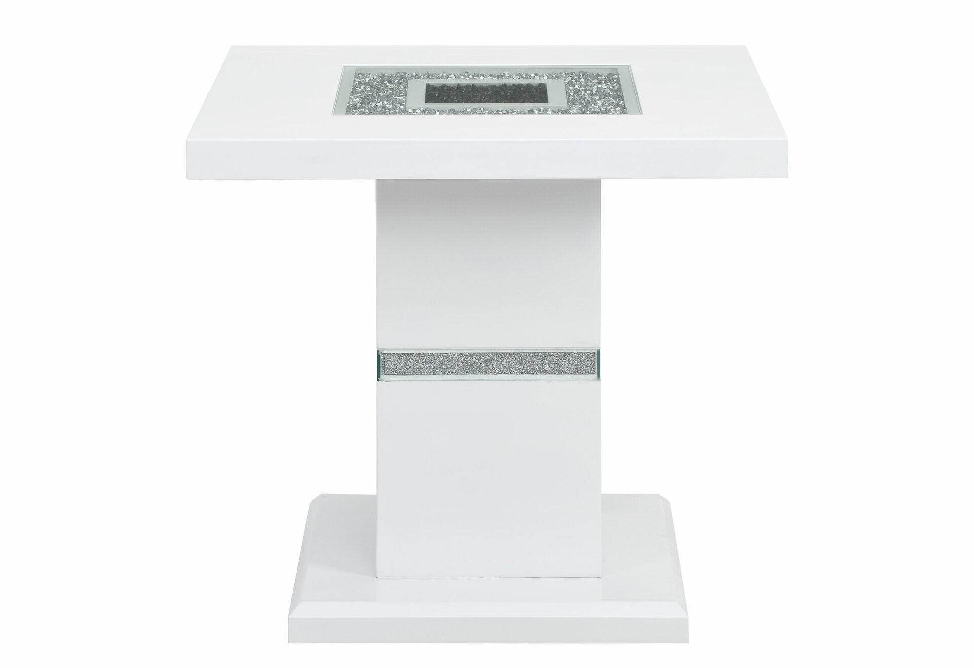 MONACO WHITE END TABLE (1/CN)