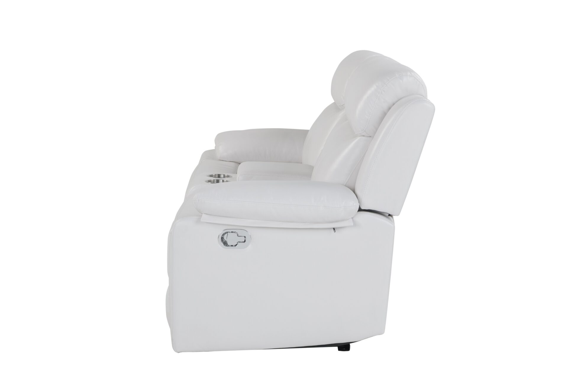 BLANCHE WHITE CONSOLE RECLINING LOVESEAT WITH LED AND SPEAKER (1/CN)