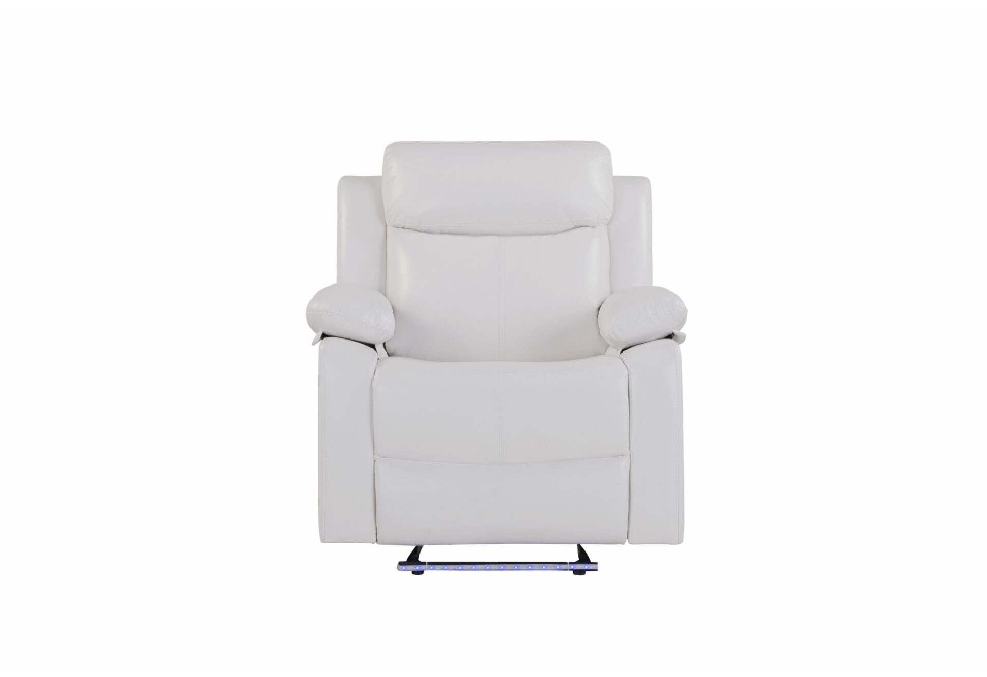 BLANCHE WHITE GLIDER RECLINER WITH LED (1/CN)