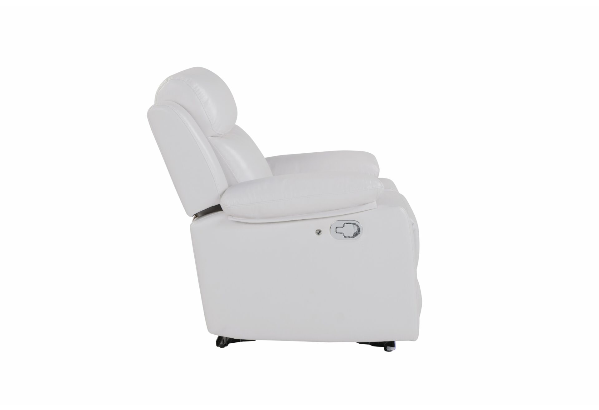 BLANCHE WHITE GLIDER RECLINER WITH LED (1/CN)