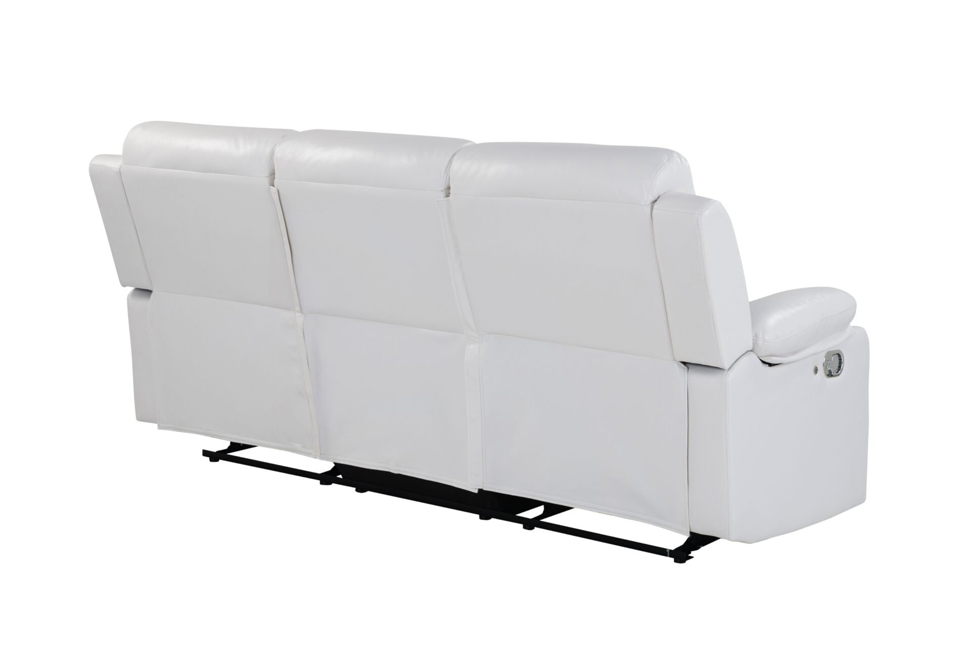 BLANCHE WHITE RECLINING SOFA WITH LED (1/CN)
