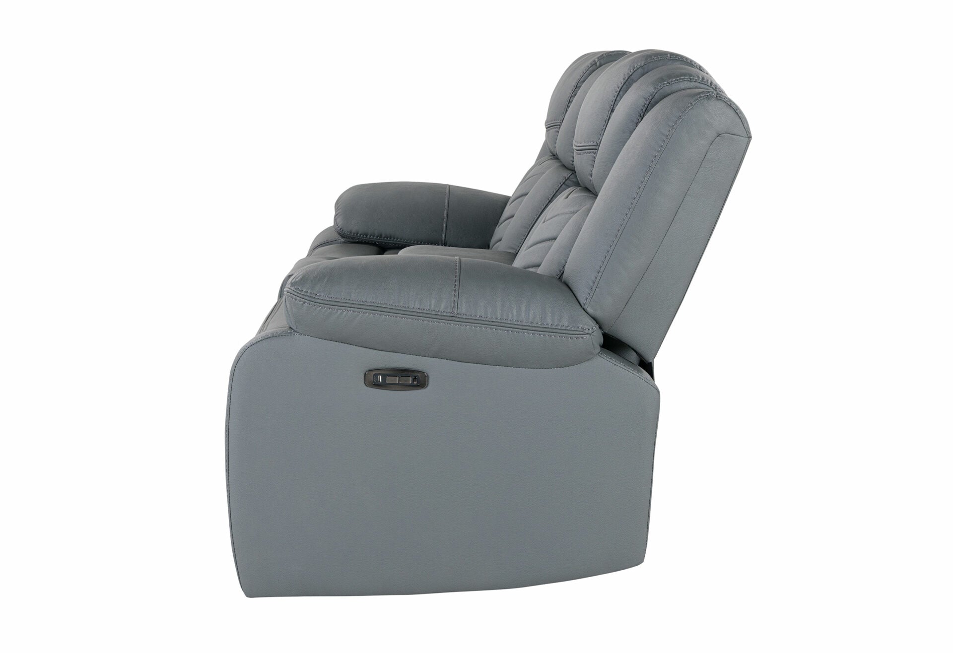 ARROW GREY POWER CONSOLE RECLINING LOVESEAT WITH LED