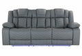 ARROW GREY POWER RECLINING SOFA WITH LED