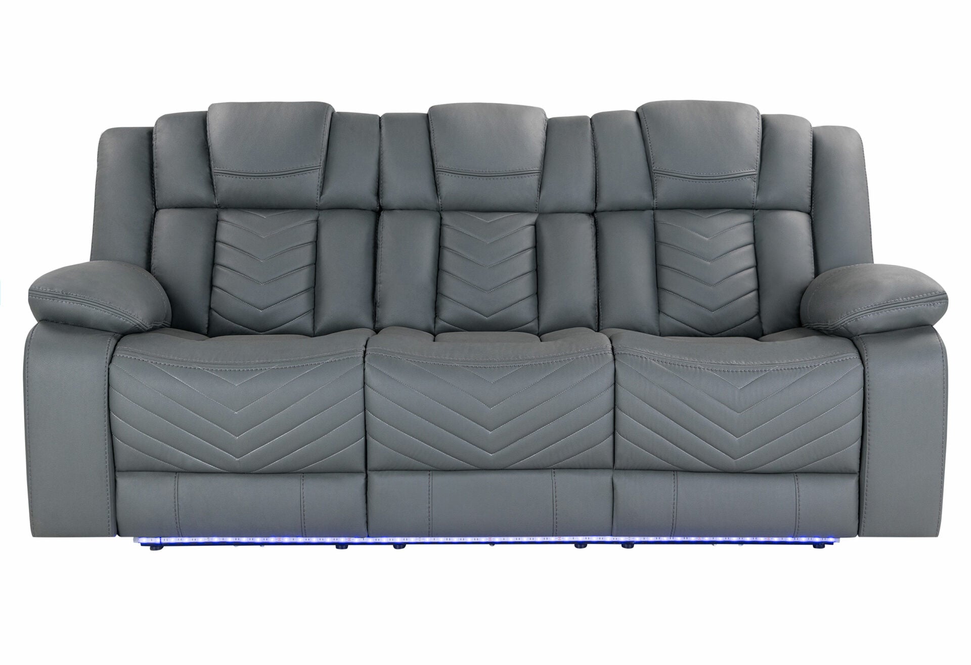 ARROW GREY POWER RECLINING SOFA WITH LED