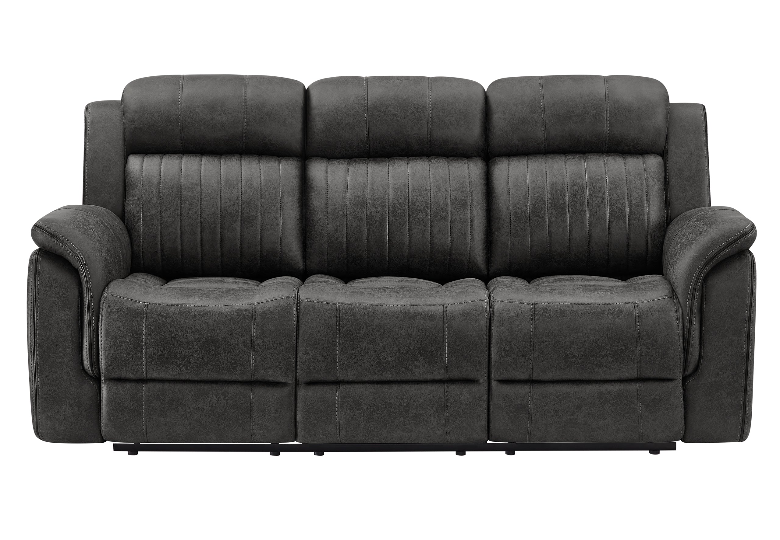 GREY RECLINING SOFA (1/CN)