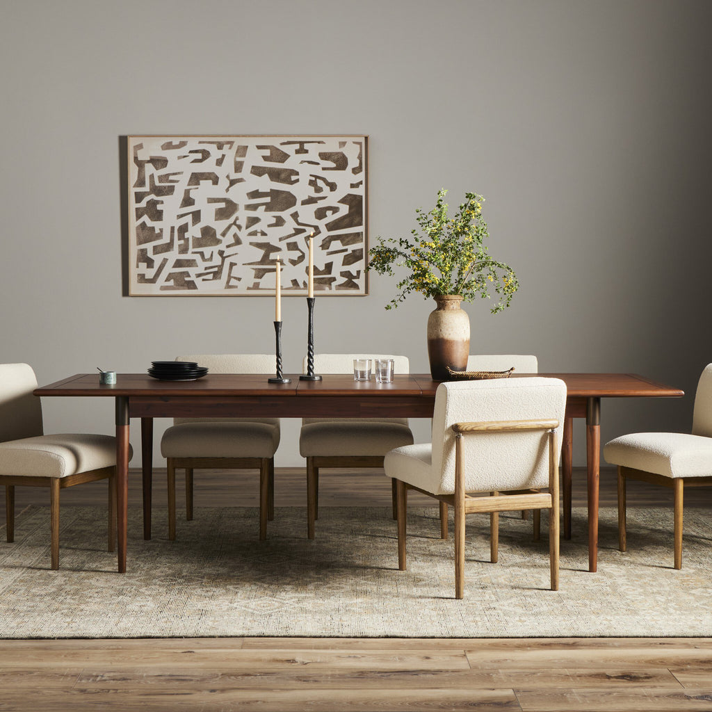 Harper Extension Dining Table in Toasted Walnut