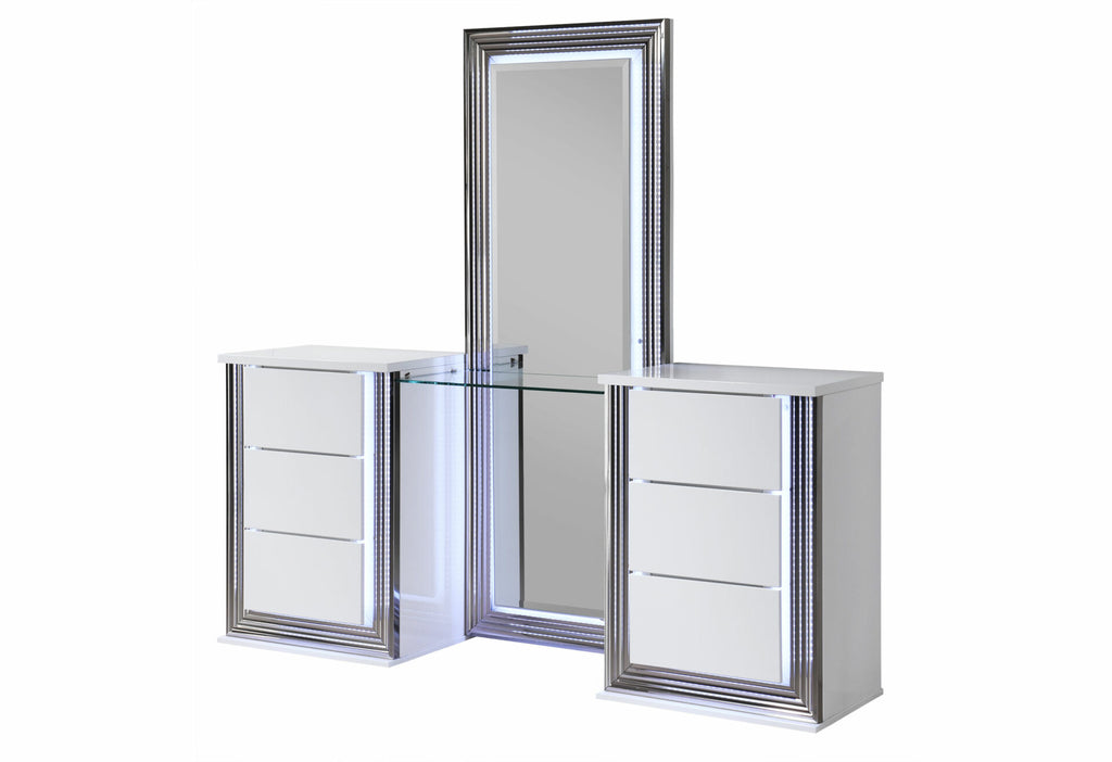 YLIME SMOOTH WHITE VANITY WITH LED (1/CN)
